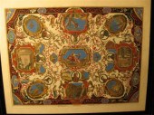 Italian hand-colored engraving