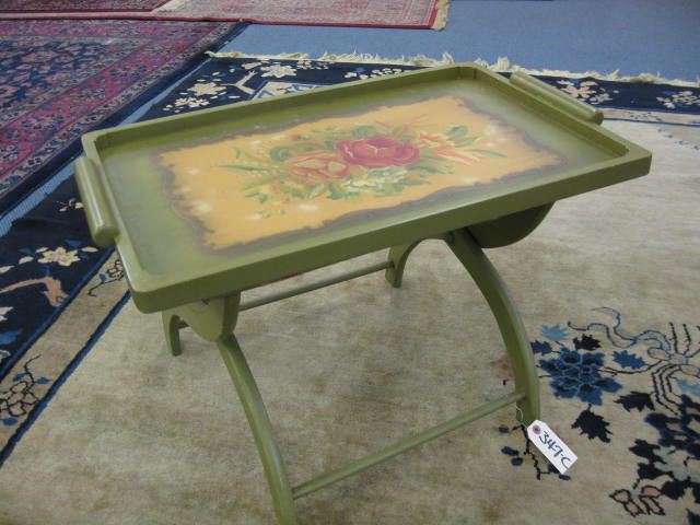 Italian Handpainted Wooden Tea Tray