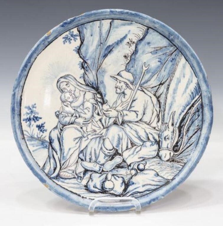 ITALIAN HOLY FAMILY MAJOLICA