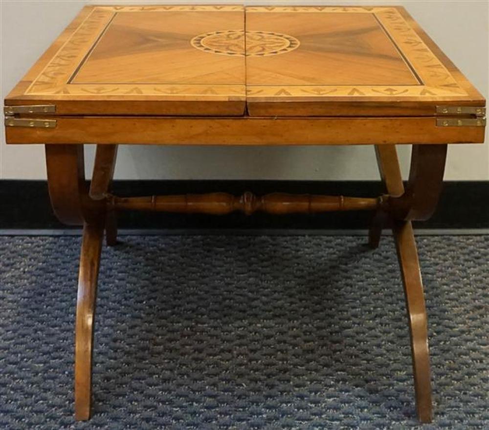 ITALIAN INLAID FRUITWOOD FOLD-TOP