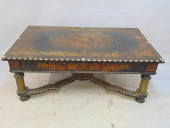 ITALIAN INLAID TABLE, CUT DOWN