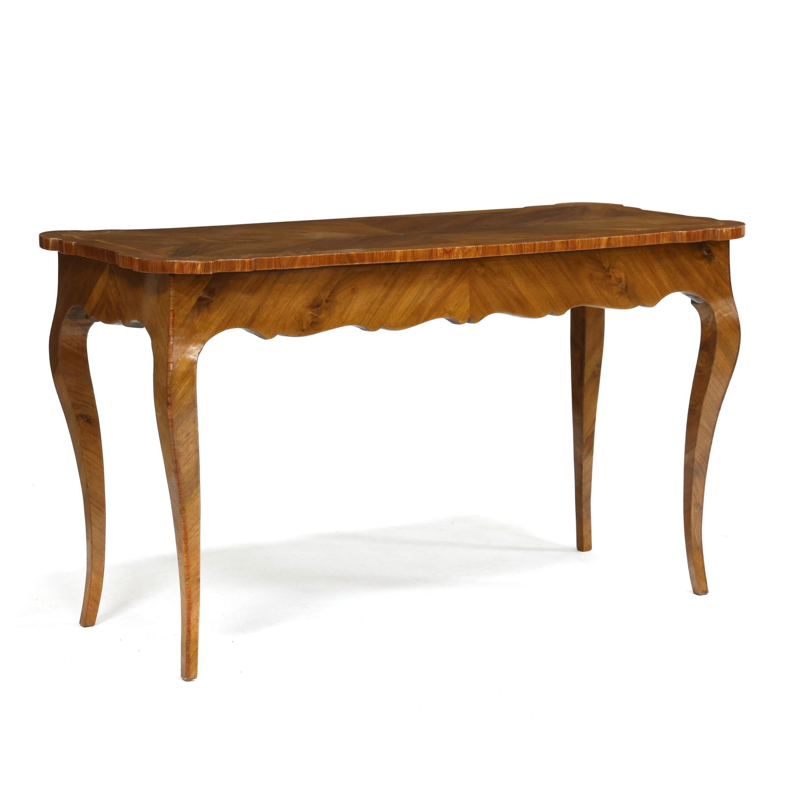 ITALIAN INLAID WALNUT CONSOLE