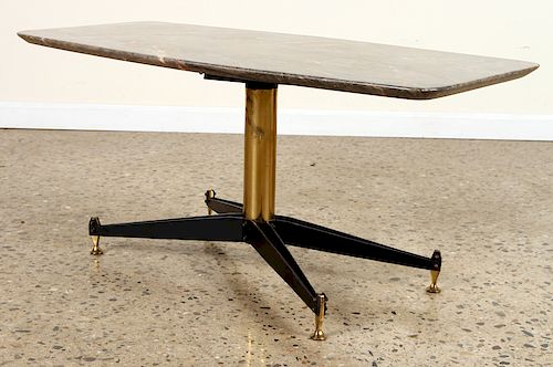 ITALIAN IRON BRASS MARBLE TOP
