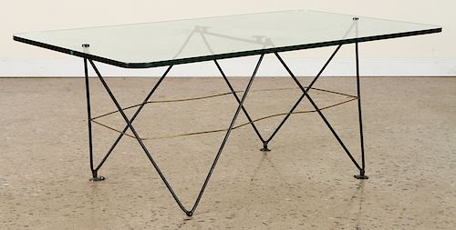 ITALIAN IRON BRONZE COFFEE TABLE