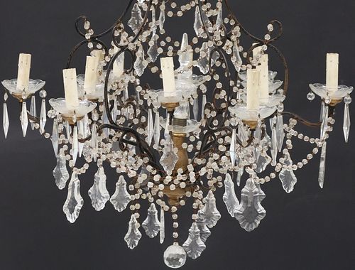 ITALIAN IRON-FRAMED GILTWOOD