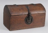 ITALIAN IRON-MOUNTED WALNUT IN