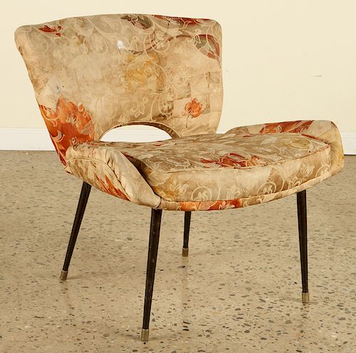 ITALIAN IRON UPHOLSTERED OCCASIONAL