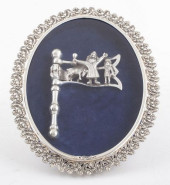 ITALIAN JUDAICA SILVER GROGGER
