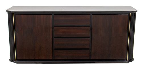 ITALIAN LACQUERED FAUX ROSEWOOD