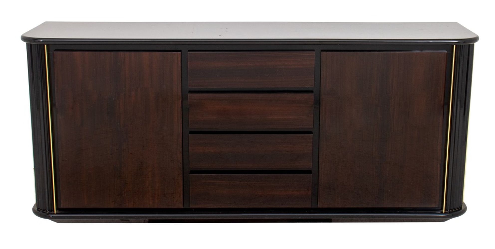 ITALIAN LACQUERED FAUX ROSEWOOD