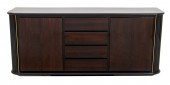 ITALIAN LACQUERED FAUX ROSEWOO