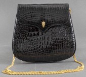 ITALIAN LANA MARKS BLACK CROCO