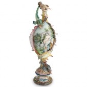 ITALIAN LARGE PORCELAIN "LEDA