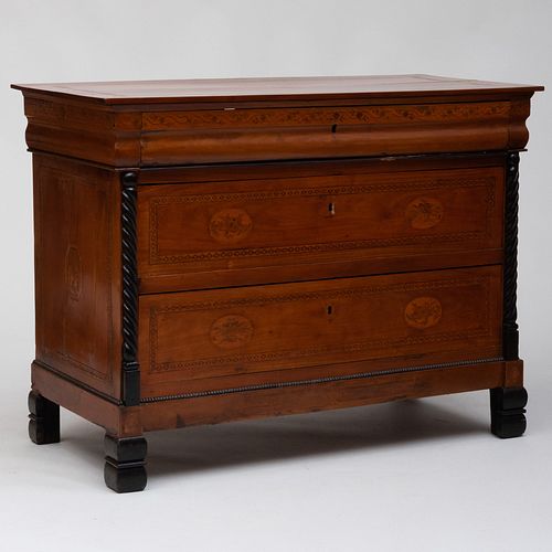 ITALIAN LATE NEOCLASSICAL WALNUT