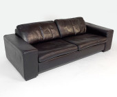 ITALIAN LEATHER NATUZZI SOFA C