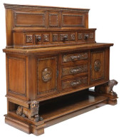 ITALIAN LIBERTY STYLE CARVED W