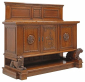 ITALIAN LIBERTY STYLE CARVED W