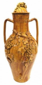 ITALIAN LIDDED OLIVE OIL URNIt