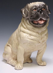 ITALIAN LIFE-SIZE GLAZED-CERAM