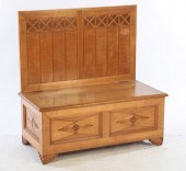 ITALIAN LIFT LID CARVED BIRCH