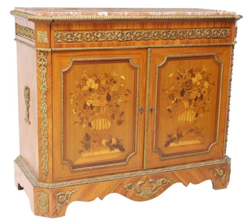 ITALIAN LOUIS XIV STYLE MARBLE &