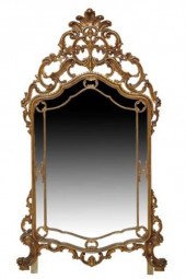 ITALIAN LOUIS XV STYLE GILT PA