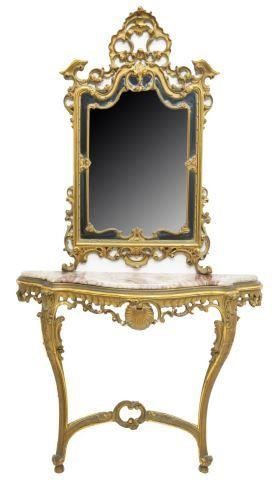 ITALIAN LOUIS XV STYLE GILTWOOD