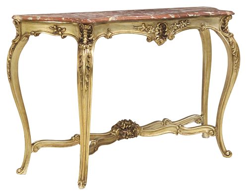 ITALIAN LOUIS XV STYLE MARBLE-TOP