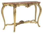 ITALIAN LOUIS XV STYLE MARBLE-