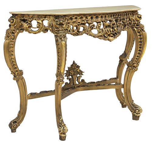 ITALIAN LOUIS XV STYLE MARBLE-TOP