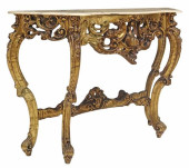 ITALIAN LOUIS XV STYLE MARBLE-