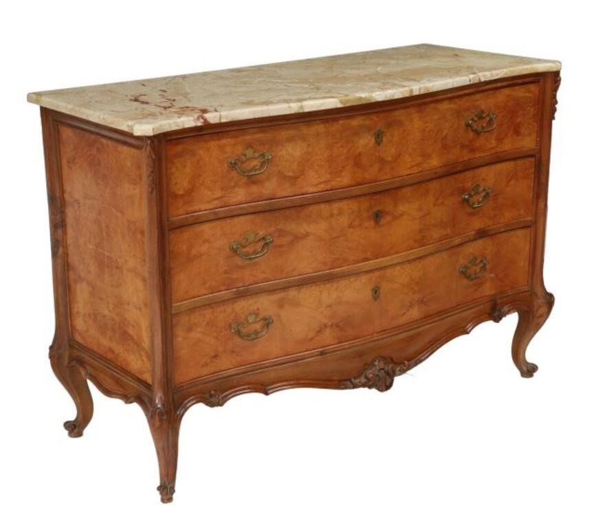 ITALIAN LOUIS XV STYLE MARBLE-TOP