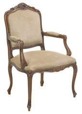 ITALIAN LOUIS XV STYLE SUEDE-U
