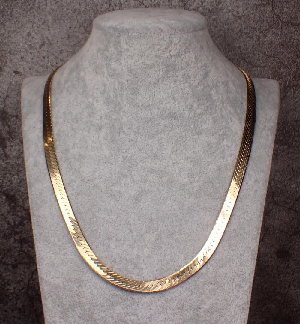 ITALIAN MADE GOLD HERRINGBONE