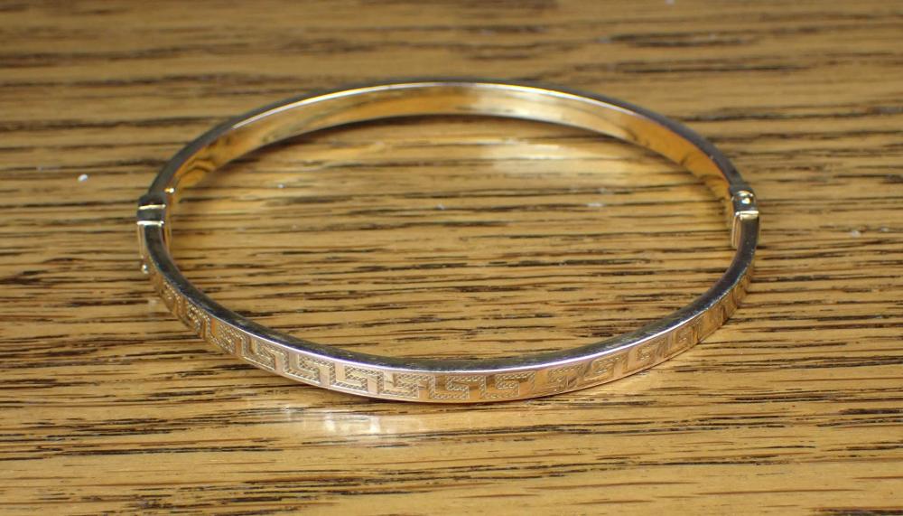 ITALIAN MADE YELLOW GOLD GREEK