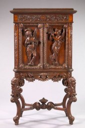 Italian Mahogany Cabinet,  ear