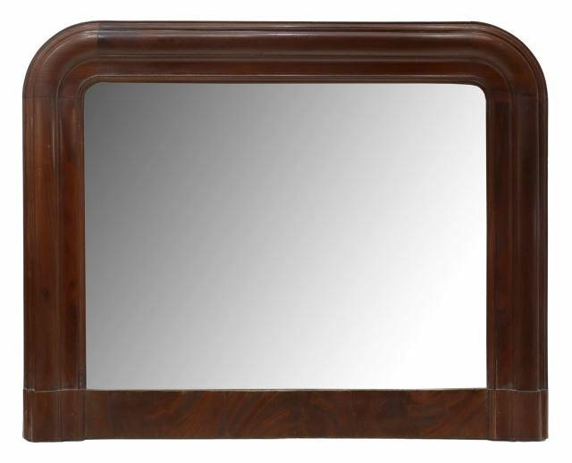 ITALIAN MAHOGANY FRAMED MIRROR, 31"