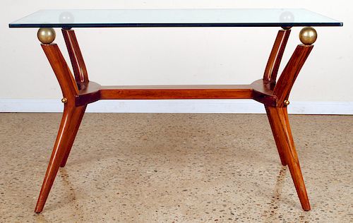 ITALIAN MAHOGANY OCCASIONAL TABLE