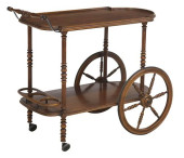 ITALIAN MAHOGANY TWO-TIER BAR