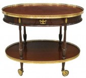 ITALIAN MAHOGANY TWO-TIER GALL