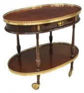 ITALIAN MAHOGANY TWO-TIER GALL