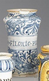 Italian maiolica albarello