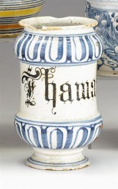 Italian maiolica albarello