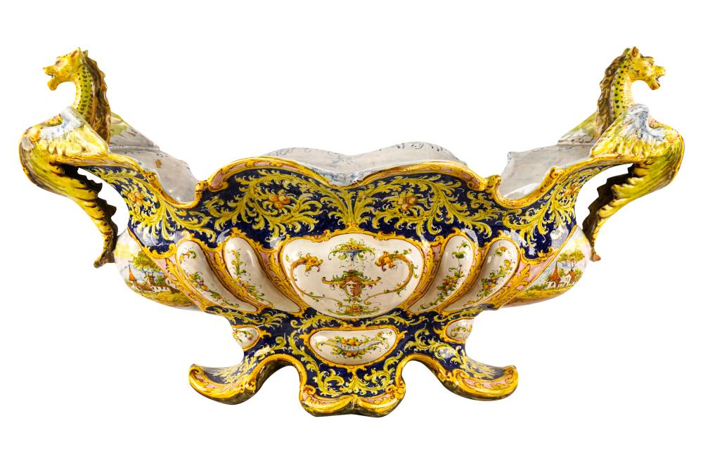 ITALIAN MAIOLICA JARDINIEREwith