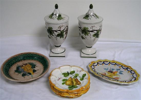 Italian maiolica (tin glazed