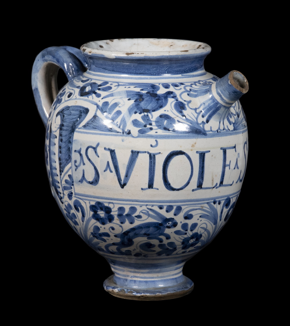 ITALIAN MAIOLICA WET DRUG JAR