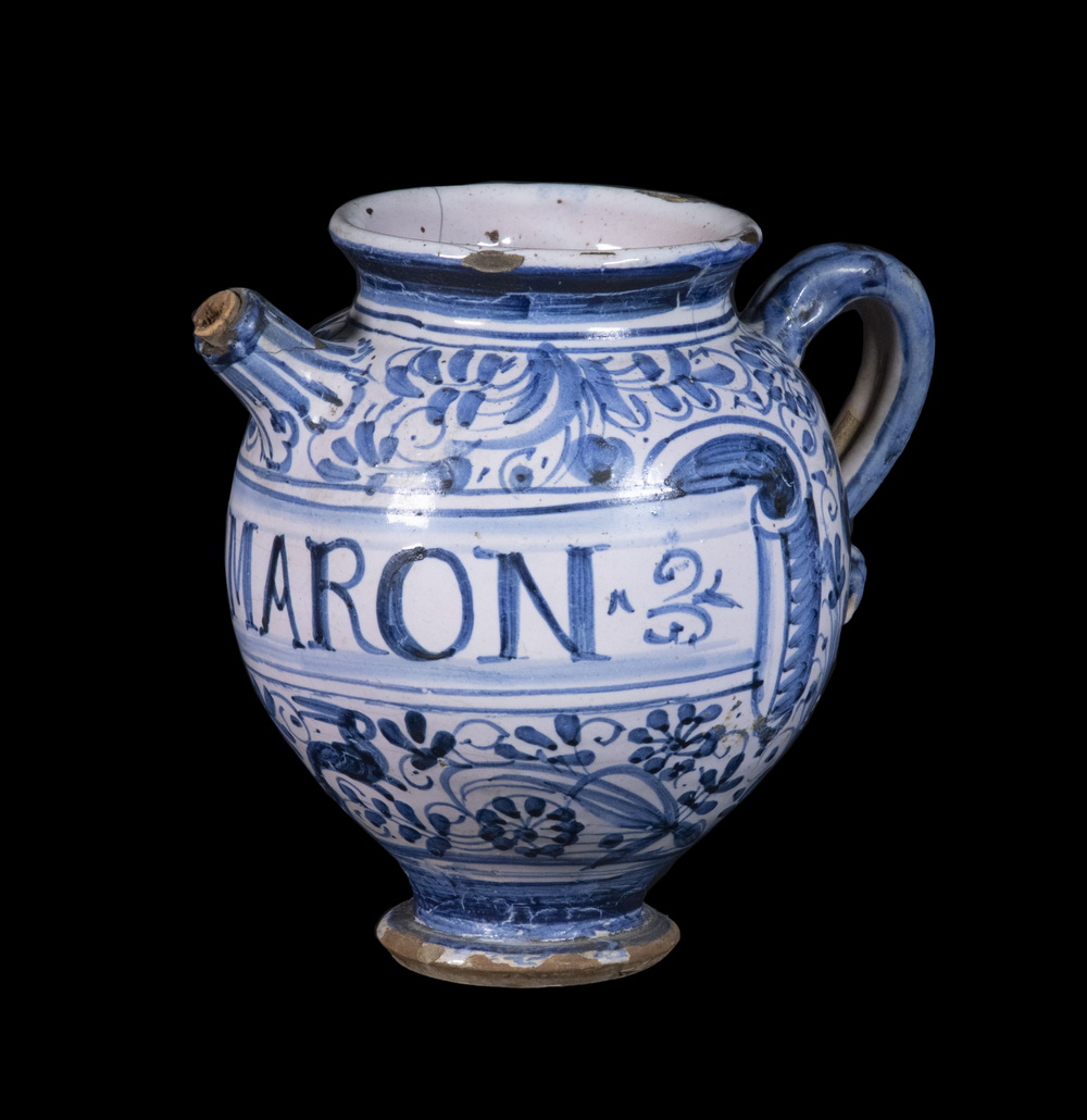ITALIAN MAIOLICA WET DRUG JAR