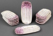ITALIAN MAJOLICA ASPARAGUS PLA