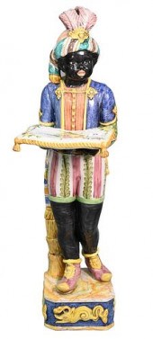 ITALIAN MAJOLICA BLACKAMOOR FI