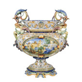 ITALIAN MAJOLICA CENTER PIECE